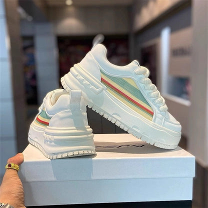 Damen Sneaker Bequem Gepolstert Sportlich