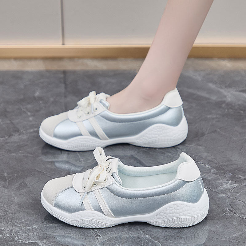 Damen Sneaker Sportlich Atmungsaktives Mesh Rutschfeste Laufsohle