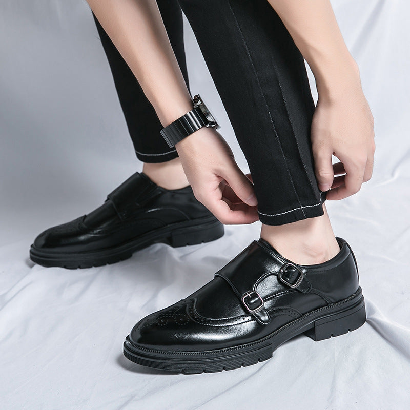 Damen Monk Schuhe Leder Elegantes Design