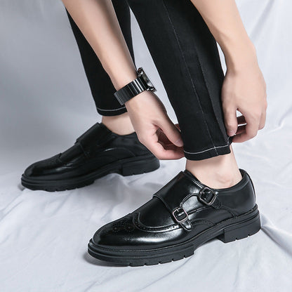 Damen Monk Schuhe Leder Elegantes Design