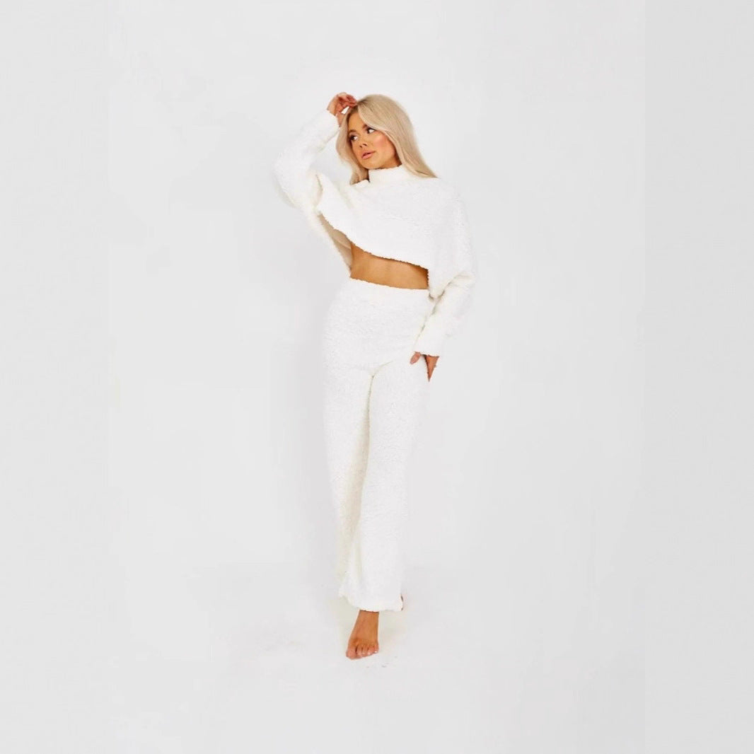 Damen Plüsch-Set Weich Warm