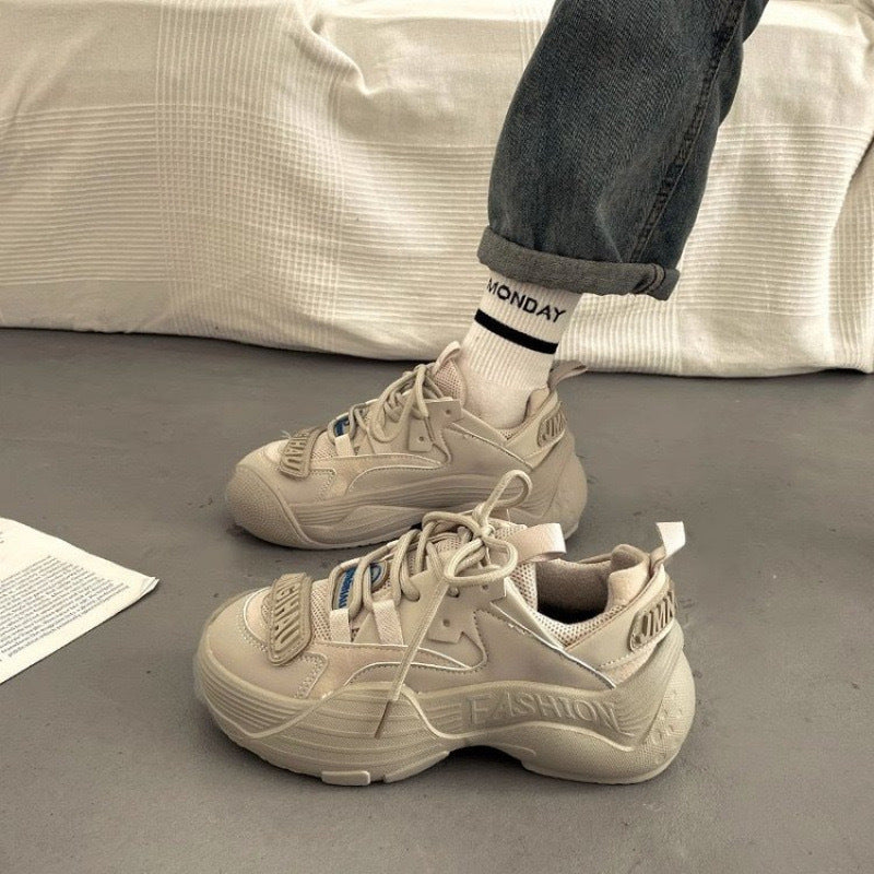 Damen Sneaker Bequem Chunky Sportlich