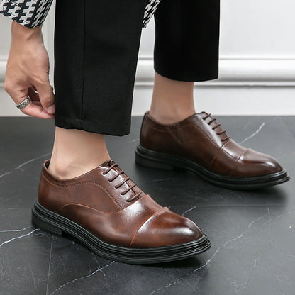 Damen Schnürschuhe Leder Hoch