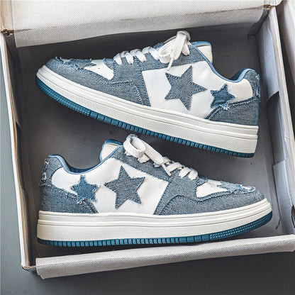 Damen Sneaker Lässig Modisch Sternenmuster