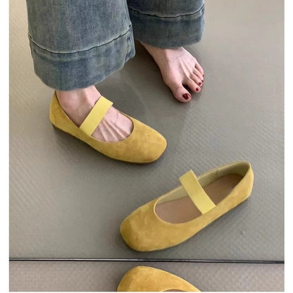 Damen Ballerinas Weich Komfort Schuhe Bequem