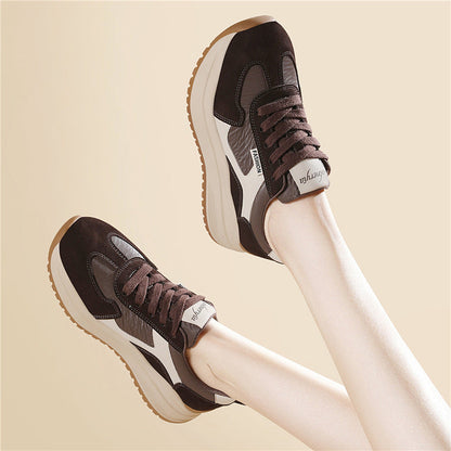 Damen Sneaker Atmungsaktive Laufsohle Sport