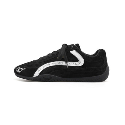 Damen Sneaker Sportlich Wildleder Laufsohle