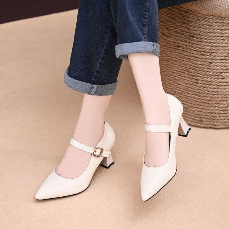 Damen Pumps Slingback Hochhackig Leder