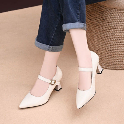 Damen Pumps Slingback Hochhackig Leder