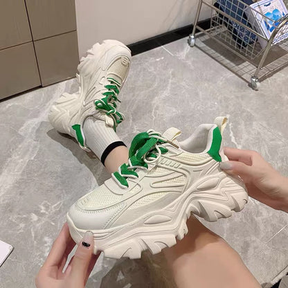 Damen Sneaker Dicksohlige Sportlich