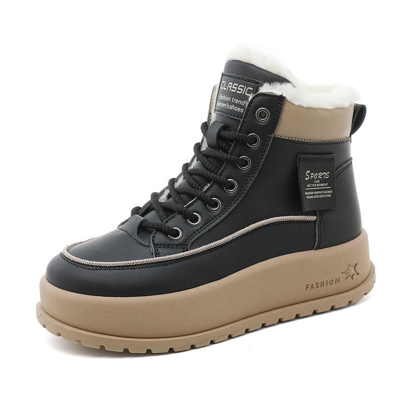 Damen Winterstiefel Warm Rutschfeste Sohle