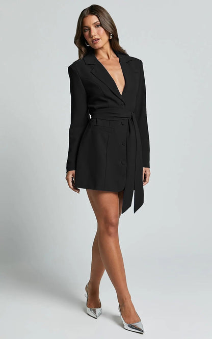 Dunja | Blazer-Kleid mit Gürtel für Damen Zendoo.de