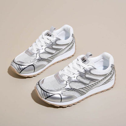 Damen Sneaker Sportlich Elegant Mesh