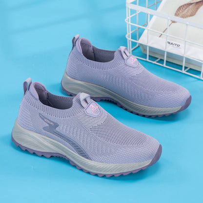 Damen Sneaker Atmungsaktiv Weichsohle Komfortabel