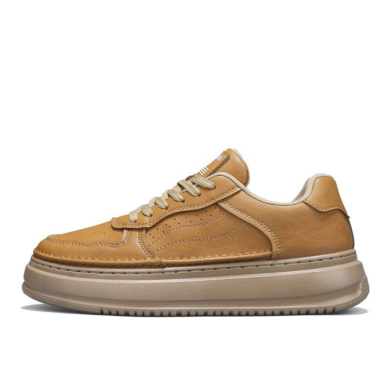 Damen Sneaker Leder Weich Laufsohle