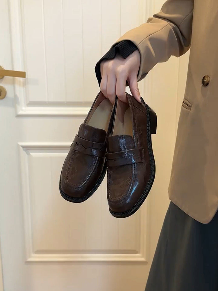 Damen Loafers Elegante Leder