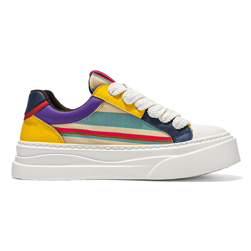 Damen Plateau Sneaker Modern Farbenfroh