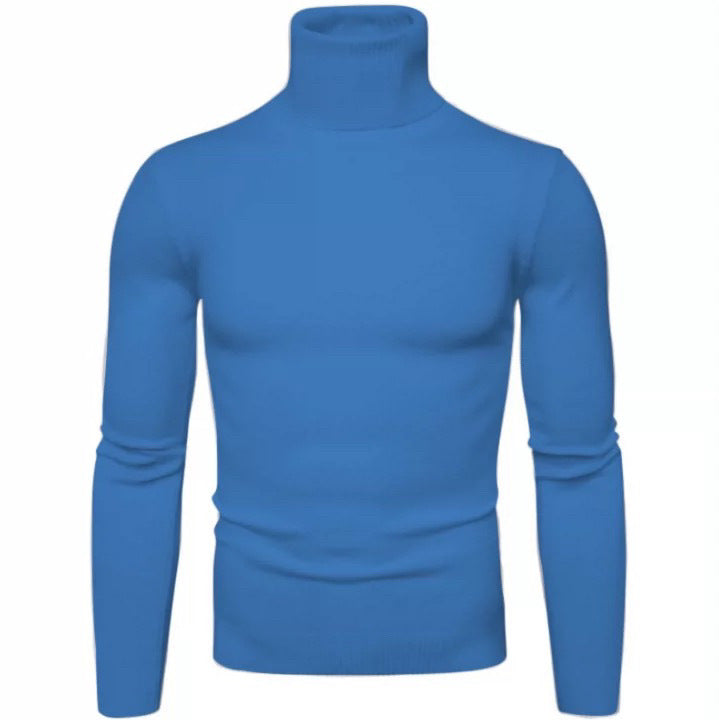 Herren Rollkragenpullover Merinowolle Elegantes Design