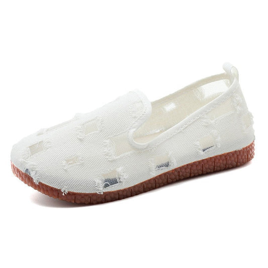 Damen Slip-On Schuhe Atmungsaktives Lochdesign Sommer Beige - Norvielle