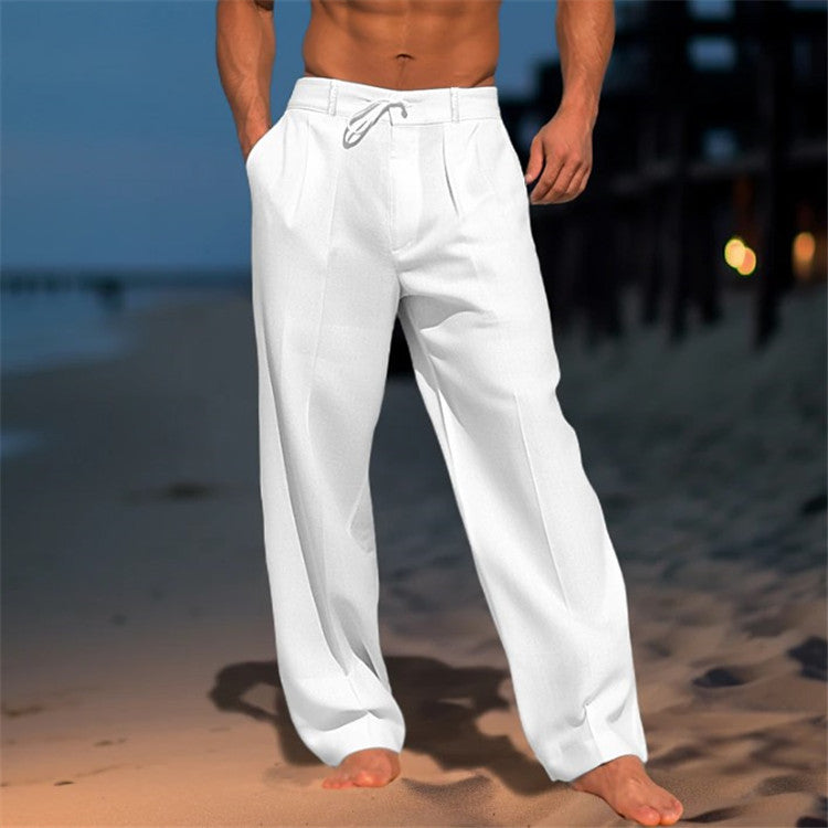 Herren Freizeithose Bequem Lockere Hose mit Kordelzug - Norvielle