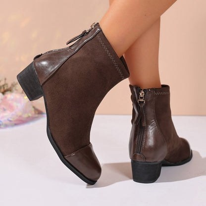 Damen Stiefeletten Weichleder Elegant