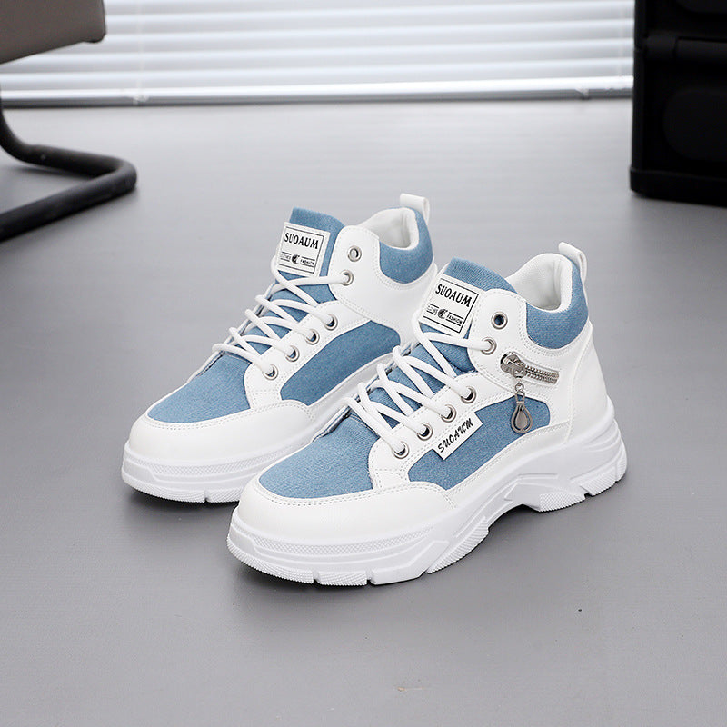 Damen High- Sneaker Leopardenmuster