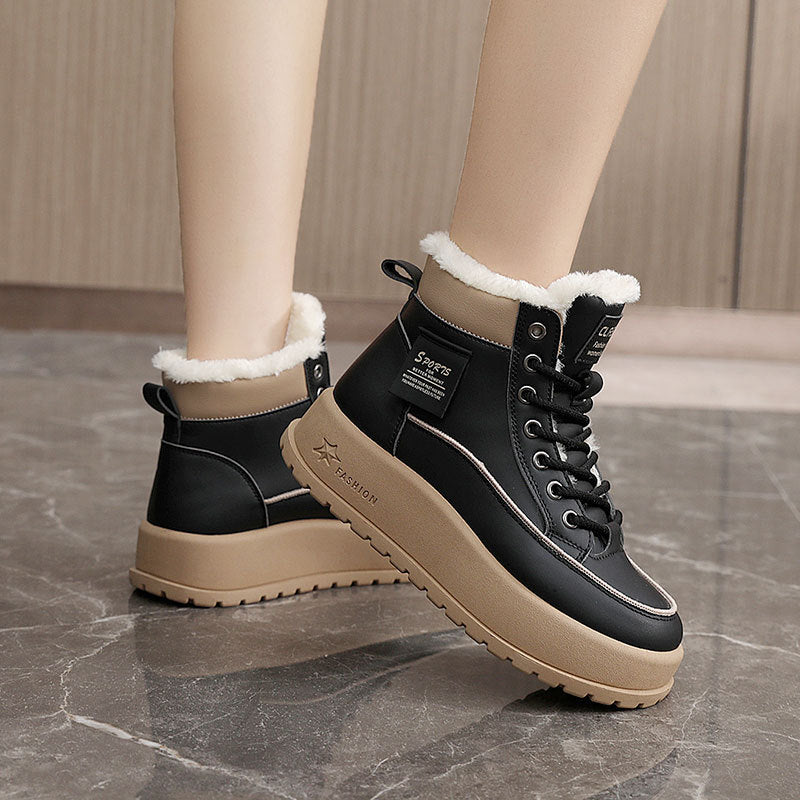 Damen Winterstiefel Warm Rutschfeste Sohle