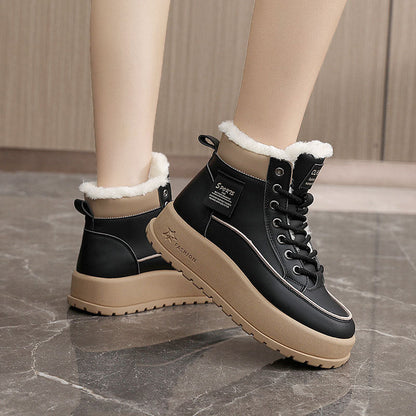 Damen Winterstiefel Warm Rutschfeste Sohle