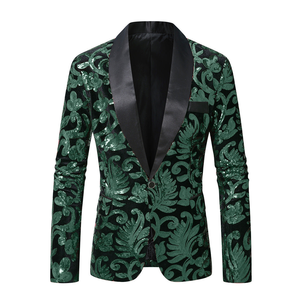 Herren Blazer Paillettenjacke Modern