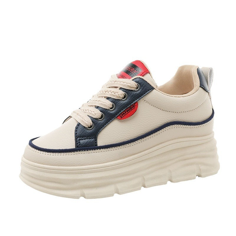Damen Plateau Sneaker Ergonomisch Bequem