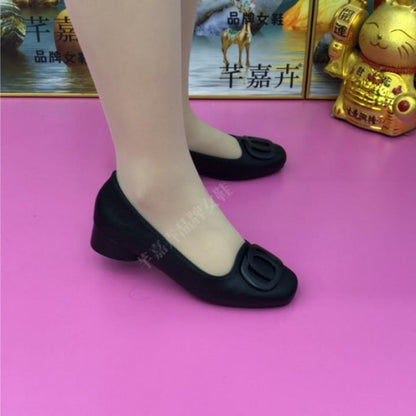 Damen Ballerinas Komfort Schleifen Detail