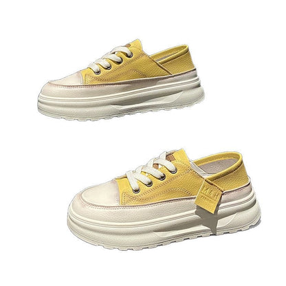 Damen Plateau Sneaker Atmungsaktives Mesh Elastischer Riemen