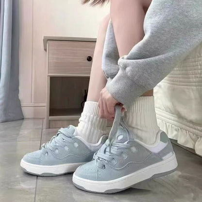 Damen Sneaker Weich Schnürsystem Bequem