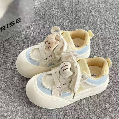 Damen Sneaker Tiermotiv Weiche Sohle