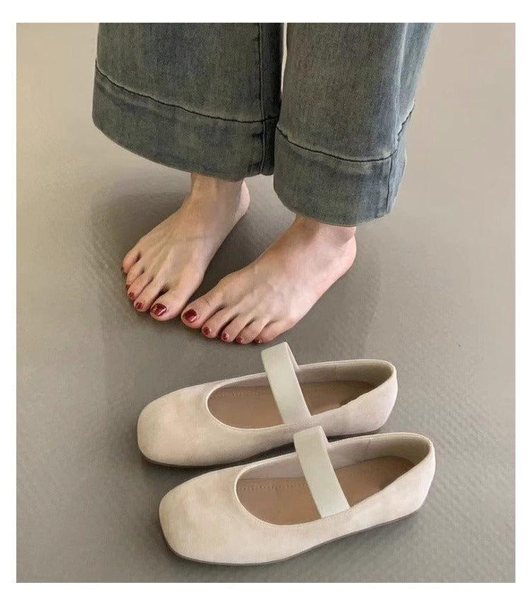 Damen Ballerinas Weich Komfort Schuhe Bequem