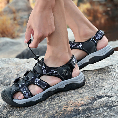 Damen Trekking-Sandalen Sportlich Rutschfest Verstellbar