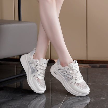Damen Sneaker Atmungsaktives Mesh Stoßdämpfend