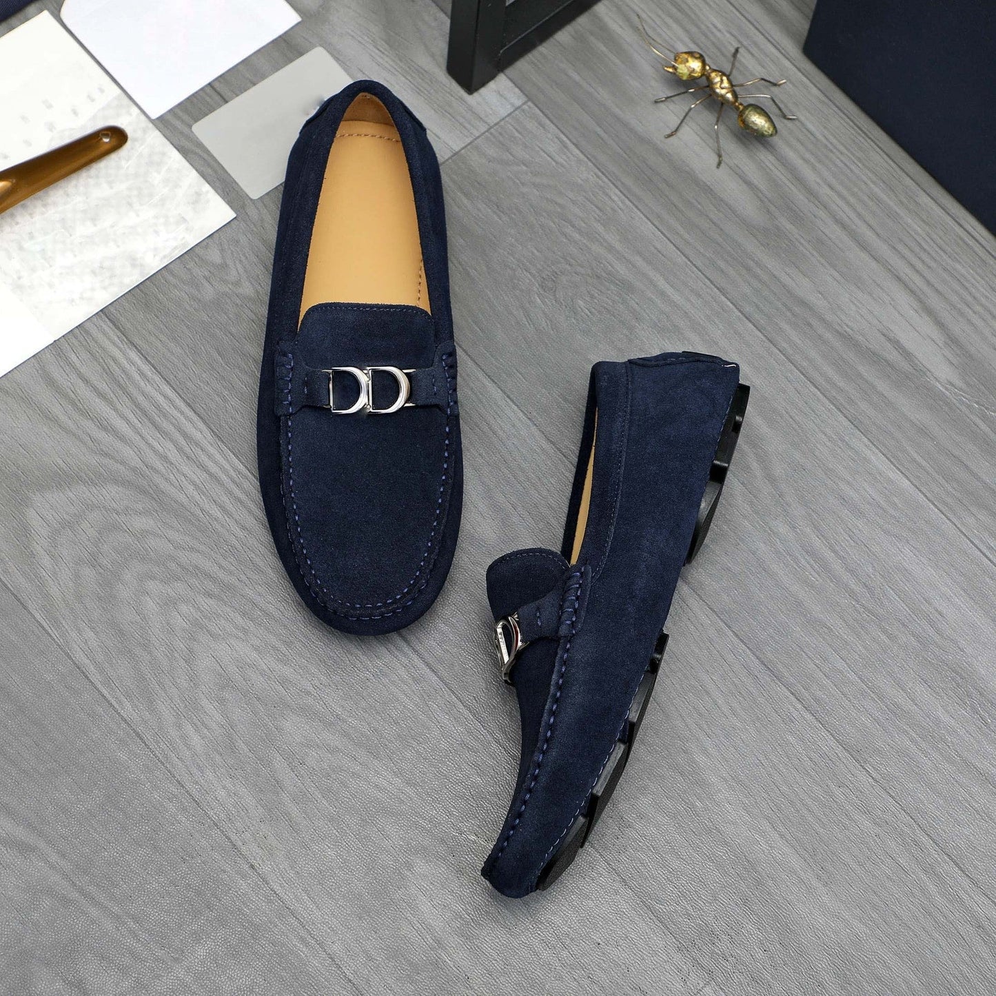 Herren Mokassins Leder Elegante