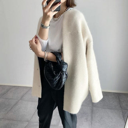 Damen Langarmcardigan Elegantes Design