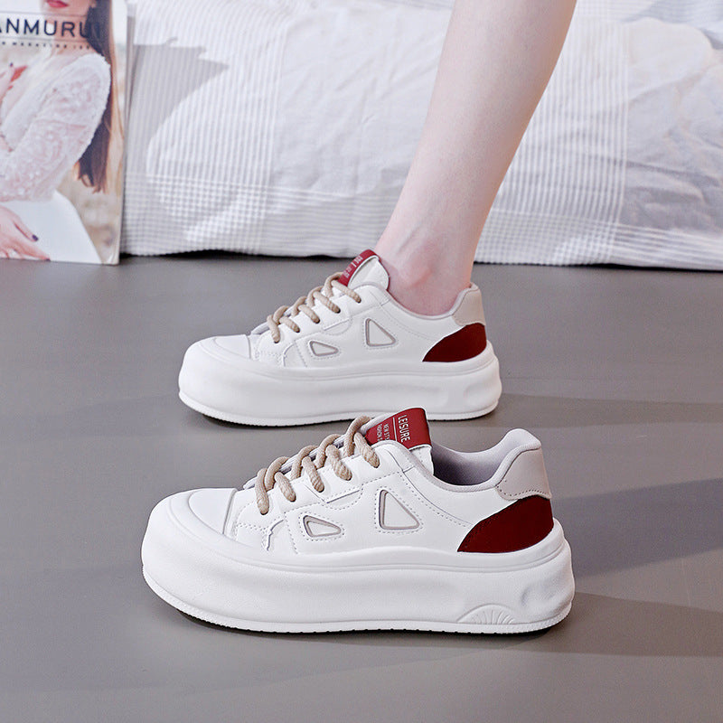 Damen Plattform Sneaker Hoch Modisch