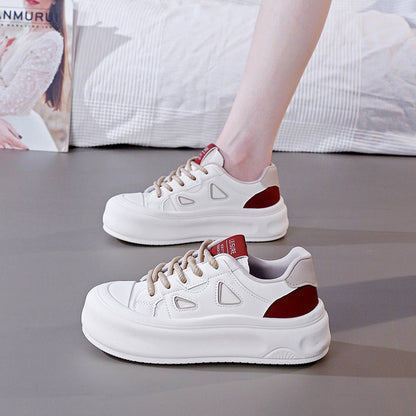 Damen Plattform Sneaker Hoch Modisch