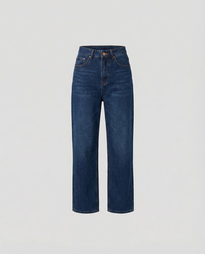 Damenjeans Blau Gerade Vintage Style