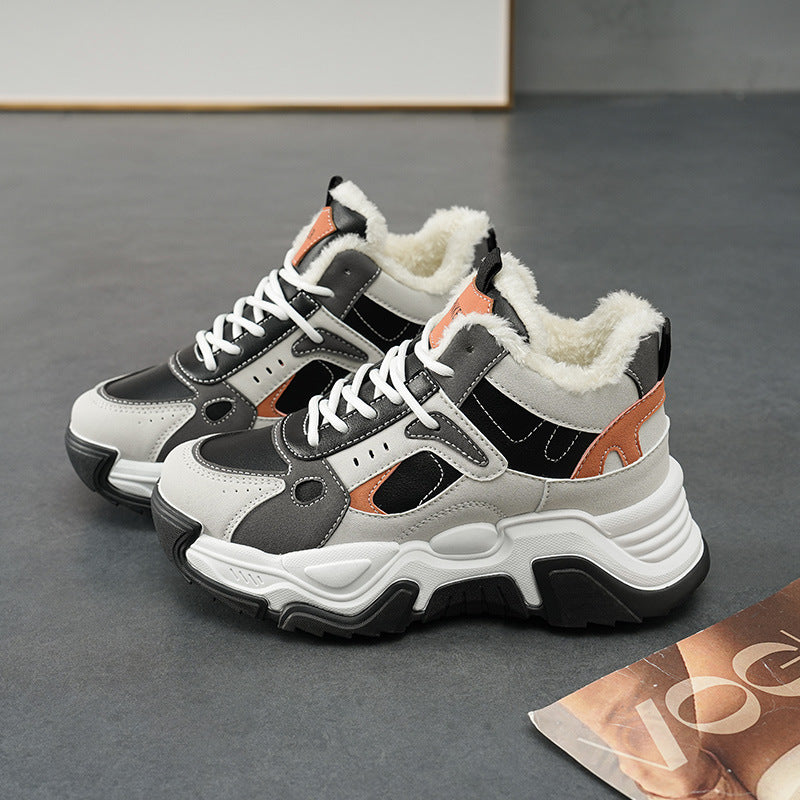 Damen High- Sneaker Weich Rutschfest Komfortabel