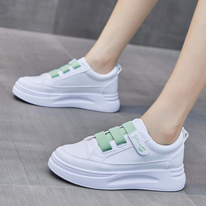 Damen Sneaker Bequem Klettverschluss Weiches Innenfutter