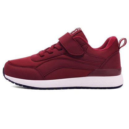 Damen Sneaker Sportlich Klettverschluss Weich