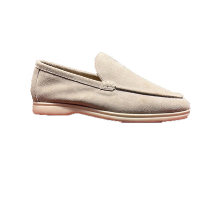 Damen Mokassin Weiches Wildleder Bequem