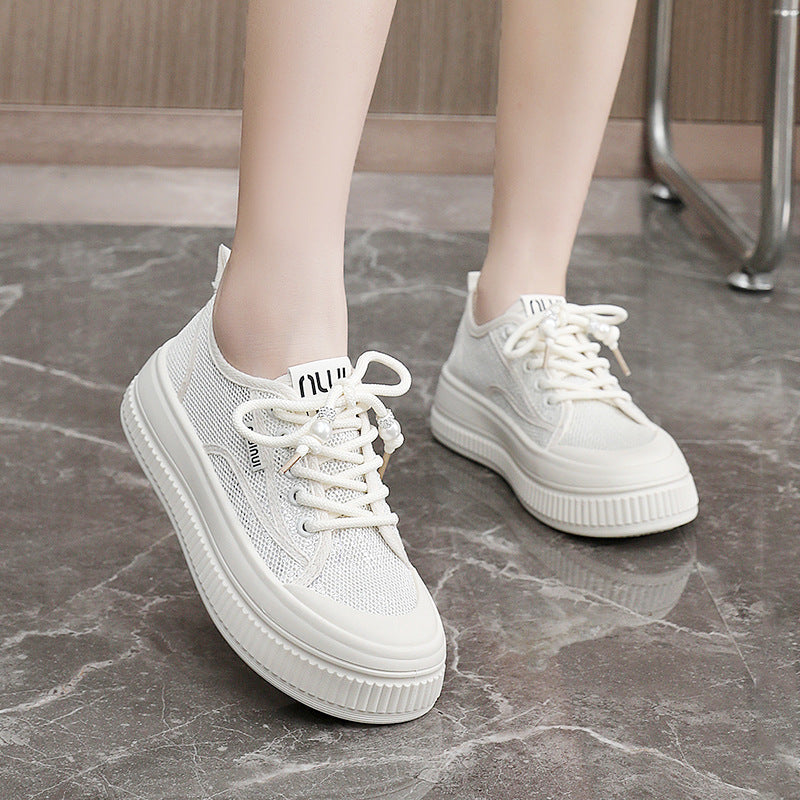 Damen Chunky Sneaker Perlenoptik