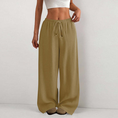 Damen Sommerhose Leicht Elastisch Mit Gummizug