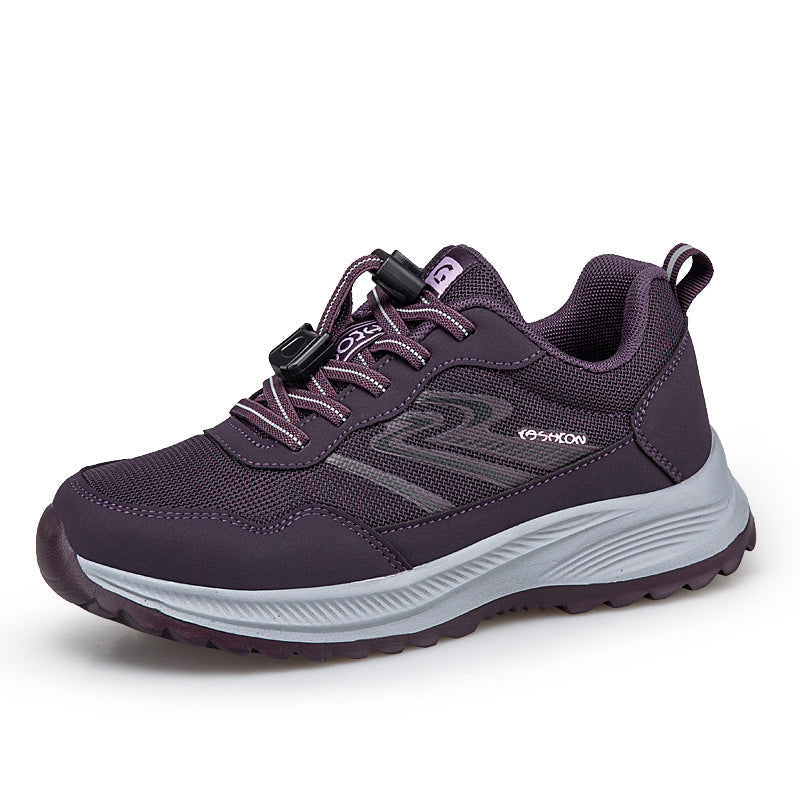Damen Sneaker Schnellverschluss Sportlich