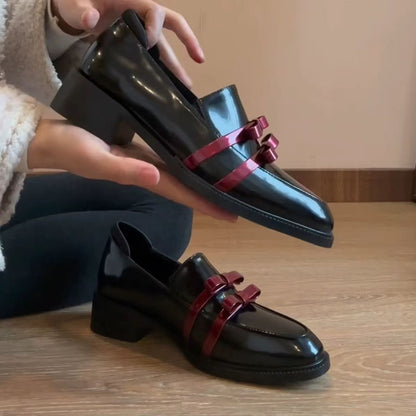 Damen Ballerinas Elegante Lack Komfortschuhe